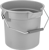 Image of Product. Front orientation. Pails. Rubber and Plastic Pails, Style D.