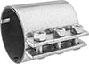 Low-Pressure Galvanized Iron and Steel Clamp-On Pipe Fittings