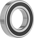 Image of Product. Sealed. Front orientation. Ball Bearings. High-Precision Angular Contact Ball Bearings, Single Row, Sealed.