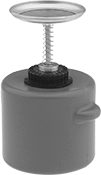 Image of Product. Front orientation. Push-Top Dispensers. Push-Top Dispensers for Flammable Liquids, Opaque Polyethylene.