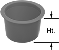 Image of Product. Front orientation. Contains Annotated. Protective Plugs. Hollow Tapered Plugs.