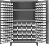 Extra Heavy Duty Bin-Box Cabinets with Shelves