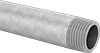 Standard-Wall Galvanized Iron and Steel Threaded Pipe Nipples and Pipe