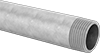 Standard-Wall Galvanized Iron and Steel Threaded Pipe Nipples and Pipe