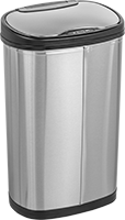 Image of Product. Front orientation. Trash Cans. Touch-Free Trash Cans.