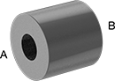Image of Product. Front orientation. Contains Annotated. Pipe and Fittings. High-Pressure Iron and Steel Socket-Connect Pipe Fittings, Straight Reducers, Socket Connect Female × Socket Connect Female.