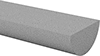 Image of Product. Front orientation. ZoomedIn view. Polishing Stones. Clog-Resistant Polishing Stones for Steel, Straight Half-Round.