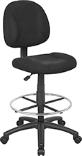 Image of Product. Front orientation. Stools. Swivel Stools with Backrest , Style E.