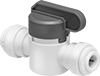 Plastic On/Off Valves with Push-to-Connect Fittings for Drinking Water