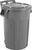 Image of Product. Front orientation. Trash Cans. Mobile Trash Cans, Style A.