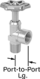 Image of Product. Front orientation. Flow-Adjustment Valves. Threaded Precision Flow-Adjustment Valves for Fuel.