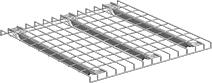 Image of Product. Front orientation. Rack Decking. Wire Rack Decking for Extra-Heavy Duty Pallet Racks.