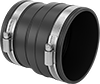 Drain, Waste, and Vent PVC Clamp-On Pipe Fittings for Water