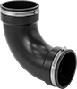 Drain, Waste, and Vent PVC Clamp-On Pipe Fittings for Water