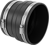 Drain, Waste, and Vent PVC Clamp-On Pipe Fittings for Water