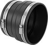 Drain, Waste, and Vent PVC Clamp-On Pipe Fittings for Water