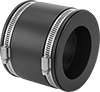 Drain, Waste, and Vent PVC Clamp-On Pipe Fittings for Water