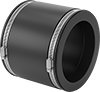 Drain, Waste, and Vent PVC Clamp-On Pipe Fittings for Water