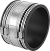 Drain, Waste, and Vent PVC Clamp-On Pipe Fittings for Water