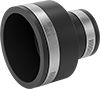 Drain, Waste, and Vent PVC Clamp-On Pipe Fittings for Water