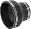 Drain, Waste, and Vent PVC Clamp-On Pipe Fittings for Water
