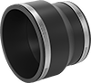 Drain, Waste, and Vent PVC Clamp-On Pipe Fittings for Water