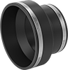 Drain, Waste, and Vent PVC Clamp-On Pipe Fittings for Water