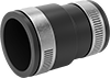 Drain, Waste, and Vent PVC Clamp-On Pipe Fittings for Water