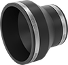 Drain, Waste, and Vent PVC Clamp-On Pipe Fittings for Water