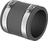 Drain, Waste, and Vent PVC Clamp-On Pipe Fittings for Water