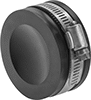 Drain, Waste, and Vent PVC Clamp-On Pipe Fittings for Water