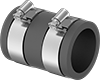 Drain, Waste, and Vent PVC Clamp-On Pipe Fittings for Water