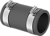Drain, Waste, and Vent PVC Clamp-On Pipe Fittings for Water