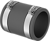 Drain, Waste, and Vent PVC Clamp-On Pipe Fittings for Water