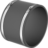Drain, Waste, and Vent PVC Clamp-On Pipe Fittings for Water