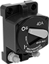 Image of Product. Front orientation. Circuit Breakers. Harsh-Environment Circuit Breakers, 1 Pole—Lever Style.