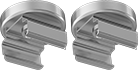 Image of Product. Front orientation. Brackets. Color-Changing Enclosure Strip Lights.