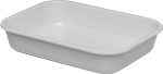 Image of Product. Front orientation. Pans. Plastic Pans, Style E.