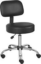 Image of Product. Front orientation. Stools. Swivel Stools with Backrest , Style D.