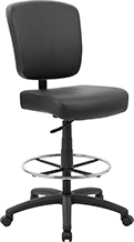 Image of Product. Front orientation. Stools. Swivel Stools with Backrest , Style F.