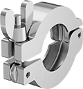 Image of Product. Front orientation. Tube Fitting Clamps.