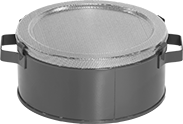 Image of Product. Front orientation. Pans. Spill-Control Pans, Style B.