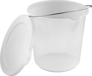 Image of Product. Front orientation. Pails. Rubber and Plastic Pails, Style E.
