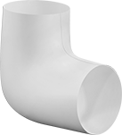 Image of Product. Front orientation. Pipe Insulation Jacketing. PVC Pipe Insulation Jacketing, 90° Elbows.