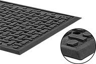 Image of Product. Front orientation. Contains Inset. Floor Mats. Greaseproof Drainage Floor Mats.