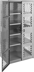 Image of Product. Front orientation. Cabinets. Heavy Duty Ventilated Shelf Cabinets, Stationary.