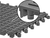 Image of Product. Front orientation. Contains Inset. Floor Mats. Interlocking Antifatigue Floor Mats, Style B.