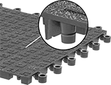 Image of Product. Front orientation. Contains Inset. Floor Mats. Interlocking Antifatigue Floor Mats, Style C.