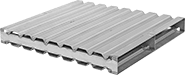 Image of Product. Front orientation. Pallets. Steel Pallets, Solid Surface, Style C.