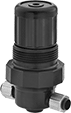 Image of Product. Front orientation. Pressure-Regulating Valves. Pressure-Regulating Valves with Compression Fittings for Food and Beverage.
